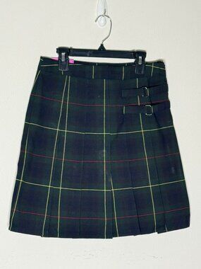 NWT French Toast Girls 14 Green Plaid School Uniform Scooter Skort